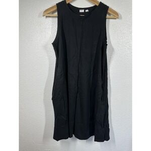 GAP Dress Womens Medium Black Sleeveless Tank Pocket Casual Summer‎ Lightweight